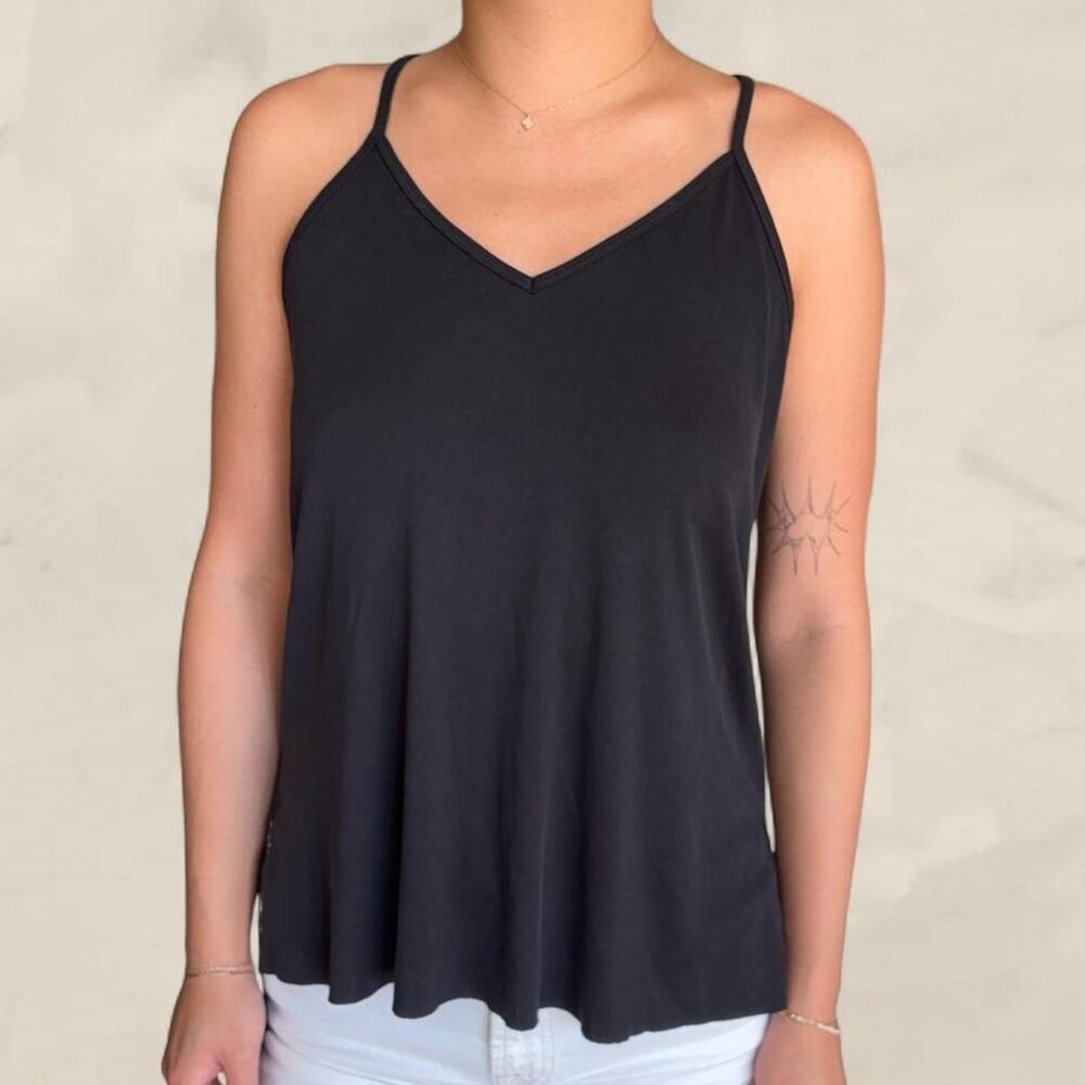 Black racerback tank top loose soft size small